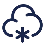 Cloud Snowfall SVG Icon